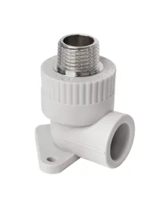 Уголок 90 НР настенный ITAL 20х1/2 дюйма для полипропиленовых труб, наружная резьба