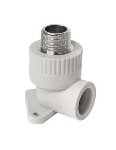 Уголок 90 НР настенный ITAL 20х1/2 дюйма для полипропиленовых труб, наружная резьба