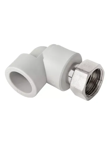 Уголок 90 ITAL 25х3/4 дюйма для полипропиленовых труб, с накидной гайкой