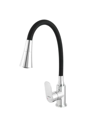 Смеситель для кухни с гибким изливом Venta BBL407SB черный