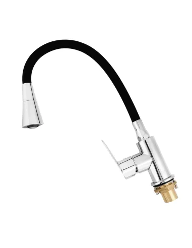 Смеситель для кухни с гибким изливом Venta BBL407SB черный