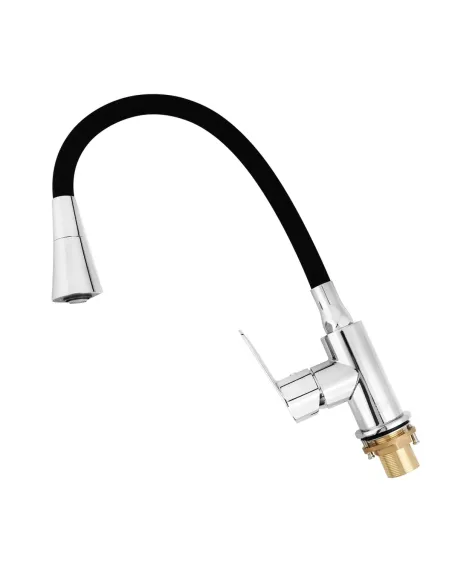 Смеситель для кухни с гибким изливом Venta BBL407SB черный