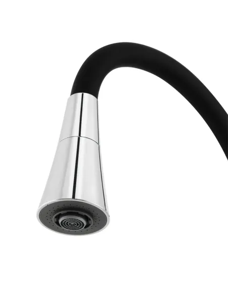 Смеситель для кухни с гибким изливом Venta BBL407SB черный