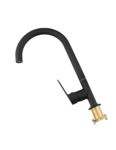 Смеситель для кухни Venta BF425UB черный, однорычажный