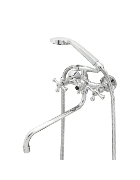 Смеситель для ванны Venta VM315DC с душевым набором, двухвентильный