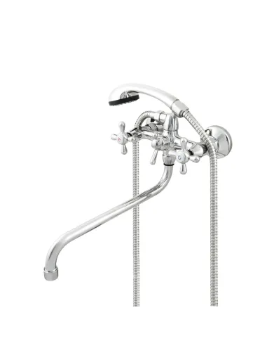 Смеситель для ванны Venta VD336DC с душевым набором, двухвентильный