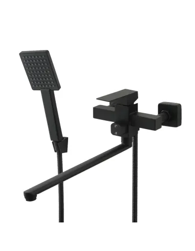 Смеситель для ванны Venta VC312DB черный, с душевым набором