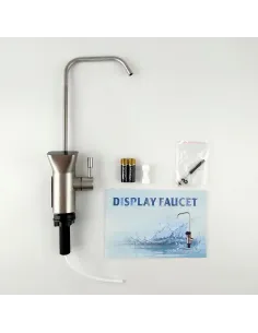 Кран для фільтру очищення води Raifil з ТДС метром I-A001, нерж.