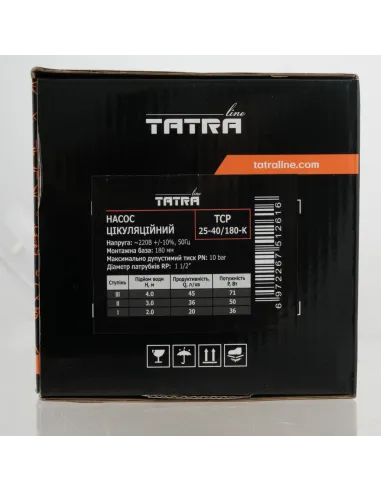 Циркуляционный насос Tatra-Line TCP 25-40/180 180 мм, с кабелем