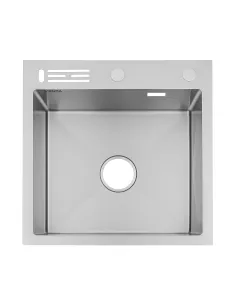 Мийка для кухні квадратна Venta BVMN5050 Polish 500х500х215 мм з нержавіючої сталі