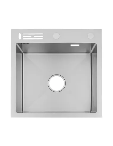 Мойка для кухни квадратная Venta BVMN5050 Polish 500х500х215 мм из нержавеющей стали