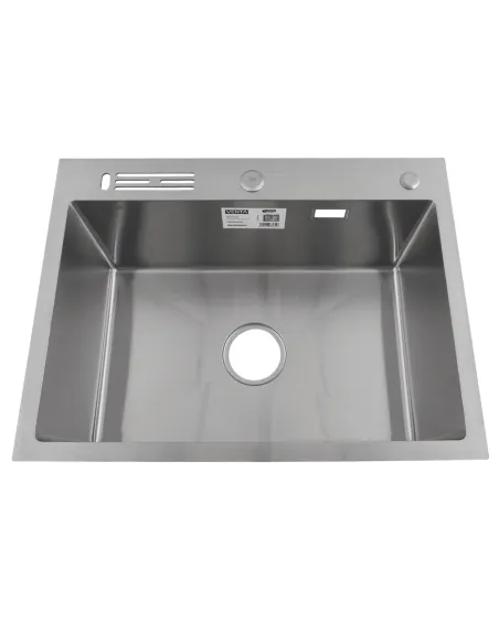 Мийка для кухні прямокутна Venta BVMN6045 Polish 600х450х215 мм з нержавіючої сталі