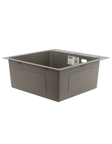 Мойка для кухни квадратная Venta BVM5050G, серая, 500х500х215 мм из нержавеющей стали