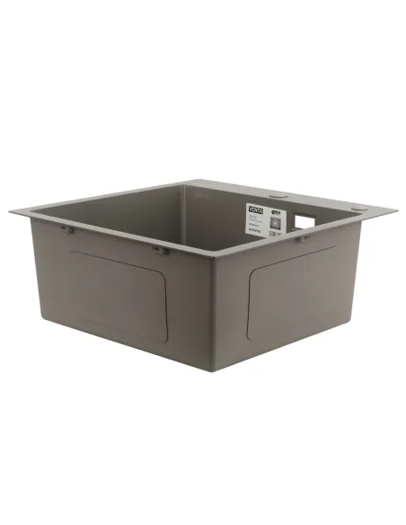 Мийка для кухні квадратна Venta BVM5050G, сіра, 500х500х215 мм з нержавіючої сталі