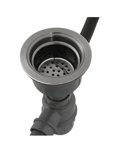 Мойка для кухни прямоугольная Venta BVM6050B Black 600х500х215 мм из нержавеющей стали