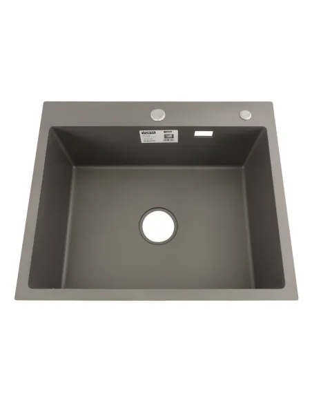 Мойка для кухни прямоугольная Venta BVM6050G Gray 600х500х215 мм из нержавеющей стали