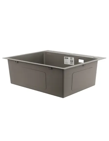 Мийка для кухні прямокутна Venta BVM6050G Gray 600х500х215 мм з нержавіючої сталі