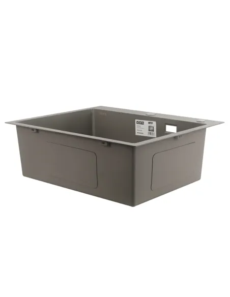 Мийка для кухні прямокутна Venta BVM6050G Gray 600х500х215 мм з нержавіючої сталі