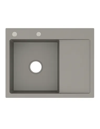 Мийка для кухні прямокутна Venta BVM6350G Gray 630х500х215 мм з нержавіючої сталі