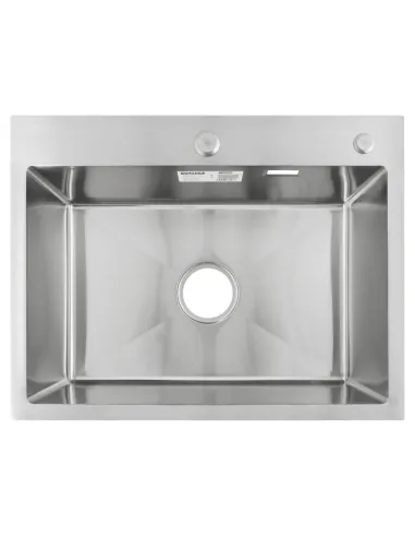 Мойка для кухни прямоугольная Venta BVM5845 Polish 580х450х215 мм из нержавеющей стали