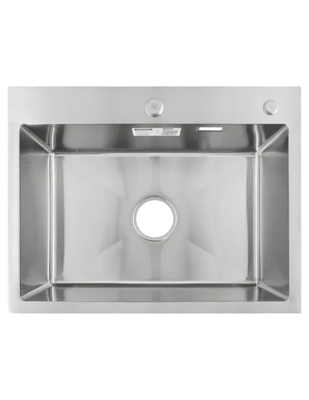 Мойка для кухни прямоугольная Venta BVM5845 Polish 580х450х215 мм из нержавеющей стали