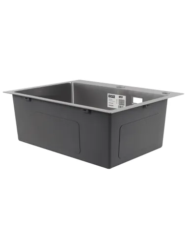 Мийка для кухні прямокутна Venta BVM5845 Polish 580х450х215 мм з нержавіючої сталі