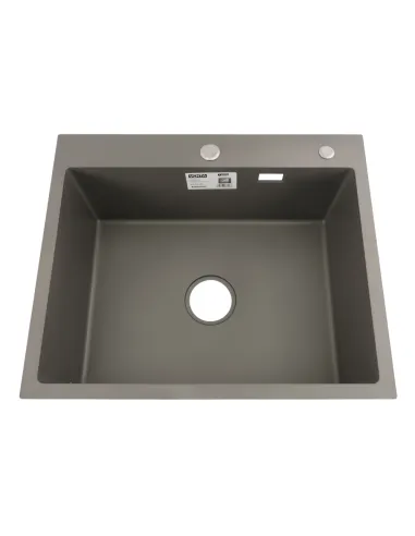 Мийка для кухні прямокутна Venta BVM6050G Polish 600х500х215 мм з нержавіючої сталі