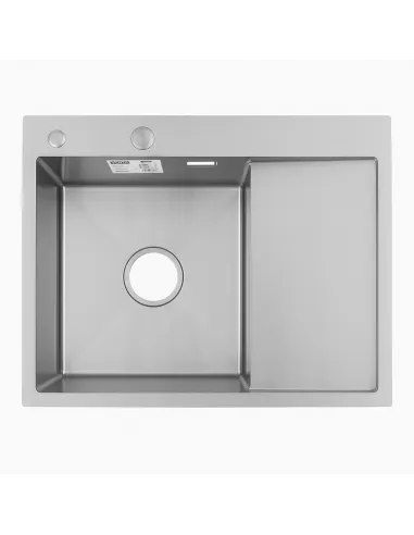 Мийка для кухні прямокутна Venta BVM6350 Polish 630х500х215 мм з нержавіючої сталі