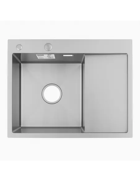 Мийка для кухні прямокутна Venta BVM6350 Polish 630х500х215 мм з нержавіючої сталі