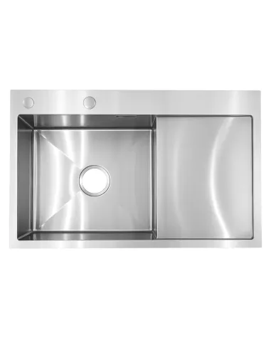 Мойка для кухни прямоугольная Venta BVM7848 Polish 780х480х215 мм из нержавеющей стали
