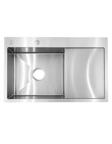 Мийка для кухні прямокутна Venta BVM7848 Polish 780х480х215 мм з нержавіючої сталі