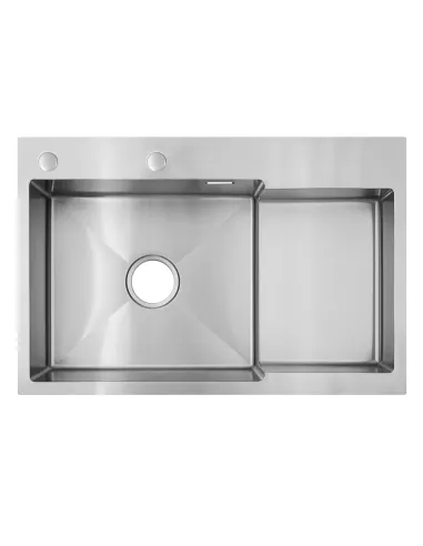 Мийка для кухні прямокутна Venta BVM7849 Polish 780х490х215 мм з нержавіючої сталі