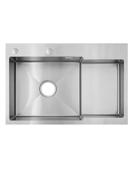 Мойка для кухни прямоугольная Venta BVM7849 Polish 780х490х215 мм из нержавеющей стали