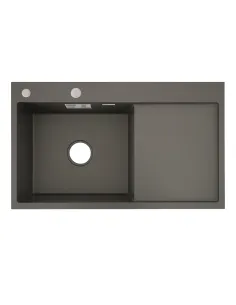 Мойка для кухни прямоугольная Venta BVM7848G Gray 780х480х215 мм из нержавеющей стали