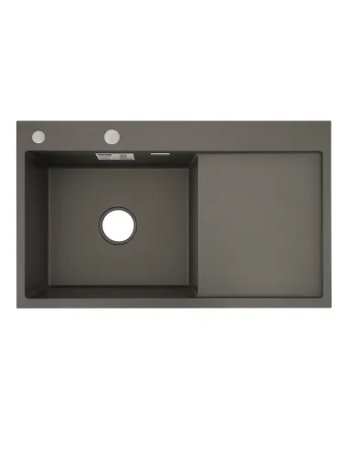 Мийка для кухні прямокутна Venta BVM7848G Gray 780х480х215 мм з нержавіючої сталі