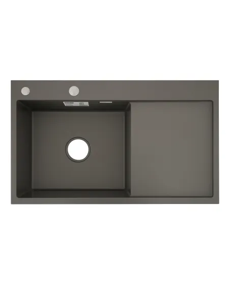 Мойка для кухни прямоугольная Venta BVM7848G Gray 780х480х215 мм из нержавеющей стали