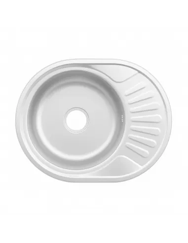 Мойка для кухни овальная Venta VM57456D, 570х450х160 мм, из нержавеющей стали
