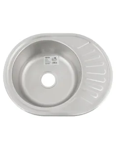 Мойка для кухни овальная Venta VM57458D, 570х450х160 мм, из нержавеющей стали