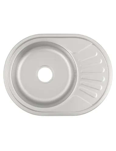 Мойка для кухни овальная Venta VM57458D, 570х450х160 мм, из нержавеющей стали