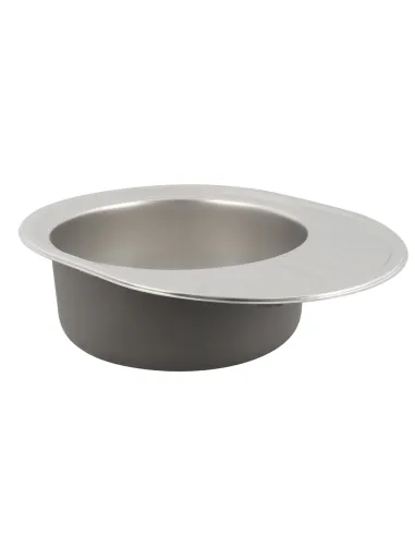 Мийка для кухні овальна Venta VM57458D, 570х450х160 мм, з нержавіючої сталі