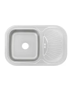 Мойка для кухни прямоугольная Venta VM75498S, 750х490х180 мм, из нержавеющей стали