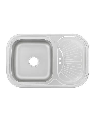 Мойка для кухни прямоугольная Venta VM75498S, 750х490х180 мм, из нержавеющей стали
