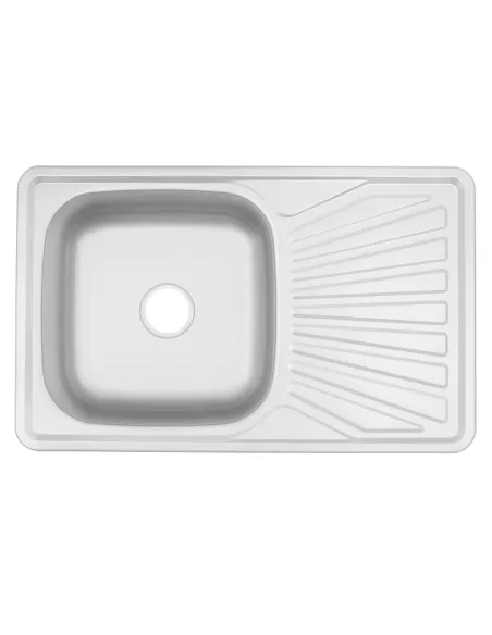 Мойка для кухни прямоугольная Venta VM78488S, 780х480х180 мм, из нержавеющей стали
