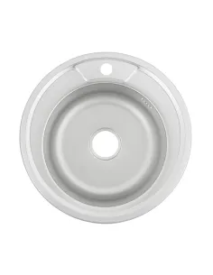 Мойка для кухни круглая Venta VM4908D, Decor, 0.8 мм из нержавеющей стали