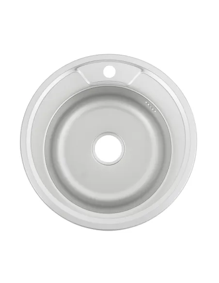 Мойка для кухни круглая Venta VM4908D, Decor, 0.8 мм из нержавеющей стали