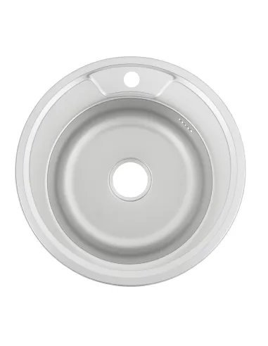 Мойка для кухни круглая Venta VM5106D, Decor, 0.6 мм из нержавеющей стали