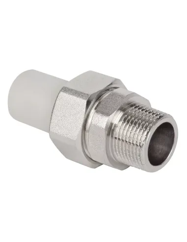 Згін-американка ITAL РН 20х1/2 дюйма для поліпропіленових труб, довгий