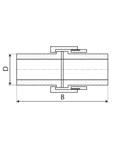 Муфта разборная ITAL 25 мм для полипропиленовых труб, латунная резьба