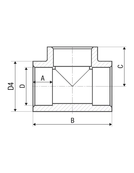 Тройник ITAL 110 мм для полипропиленовых труб