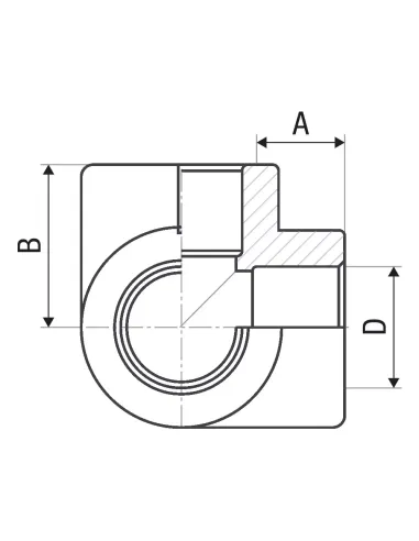 Тройник угловой ITAL 20 мм для полипропиленовых труб
